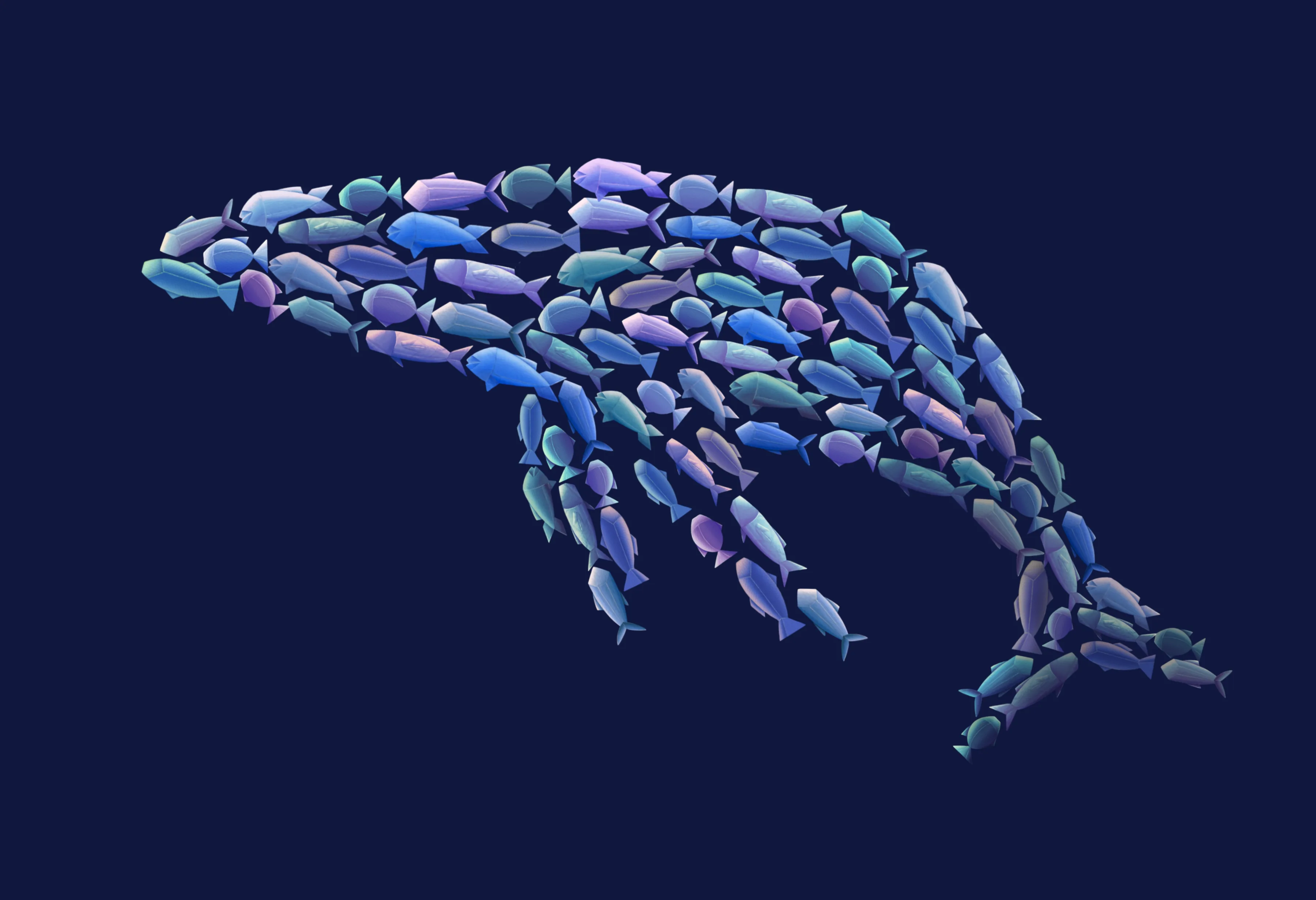Origami &mdash; whale illustration